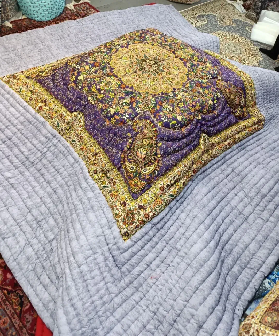 لحاف کرسی دست دوز مدل پویان 3.5 در 3.5 فول امکانات|رختخواب، بالش، پتو|تهران, شهرک ولیعصر جنوبی|دیوار