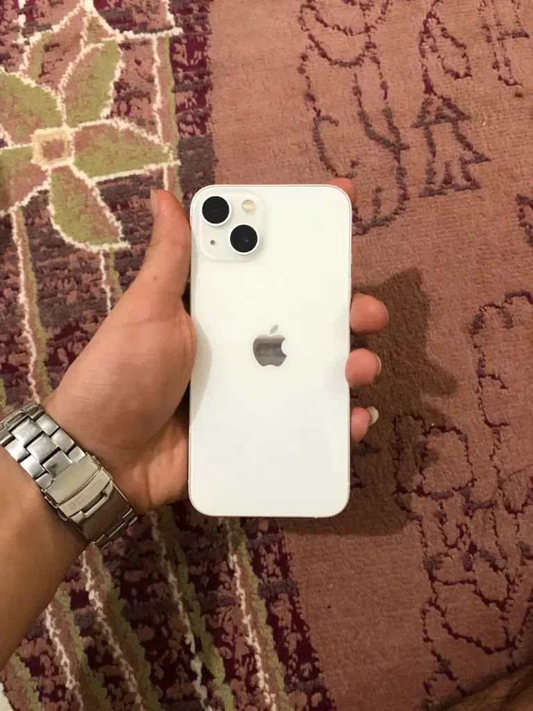 آیفون13سفید128گیگ تمیزوبدون خطوخش|موبایل|رشت, گلسار|دیوار