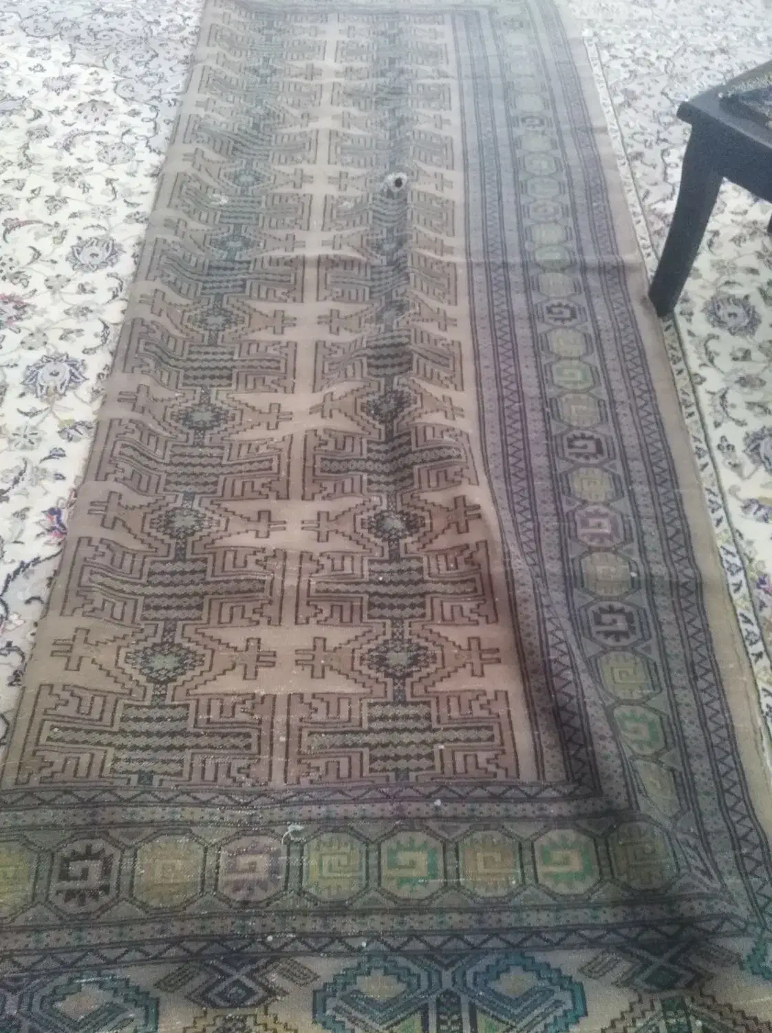 فرش دستبافت 6متری ترکمن قدیمی|فرش|رودهن, |دیوار