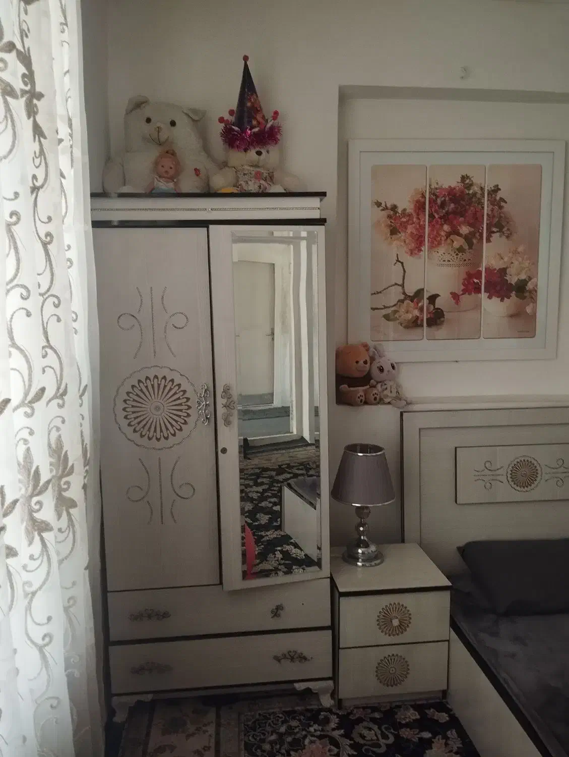 تخت کمد میز دراور|تخت و سرویس خواب|طرقبه, |دیوار