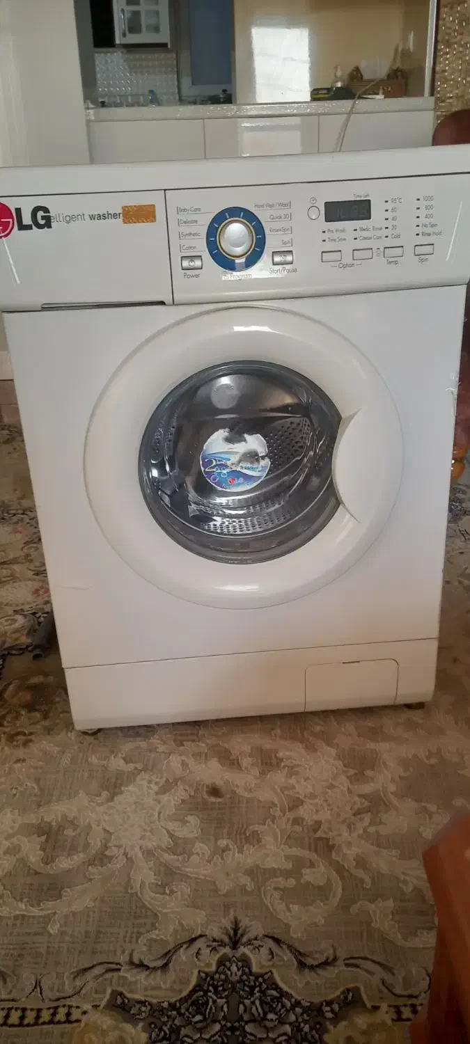 لباسشویی الجی ۸ کیلویی|ماشین لباسشویی و خشک‌کن لباس|باقرشهر, |دیوار