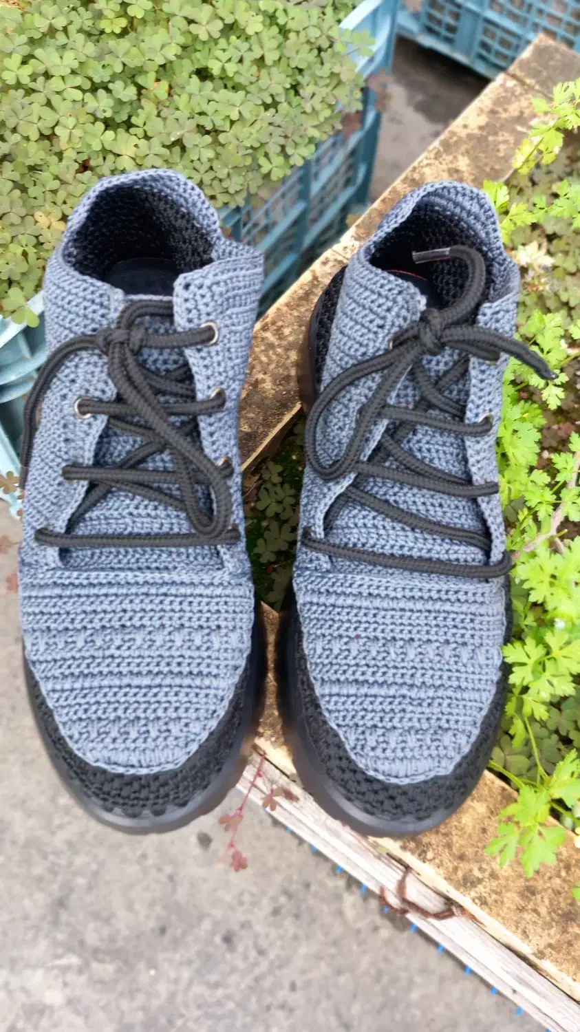 کتونی مردانه دست بافت|کیف، کفش، کمربند|بابل, |دیوار