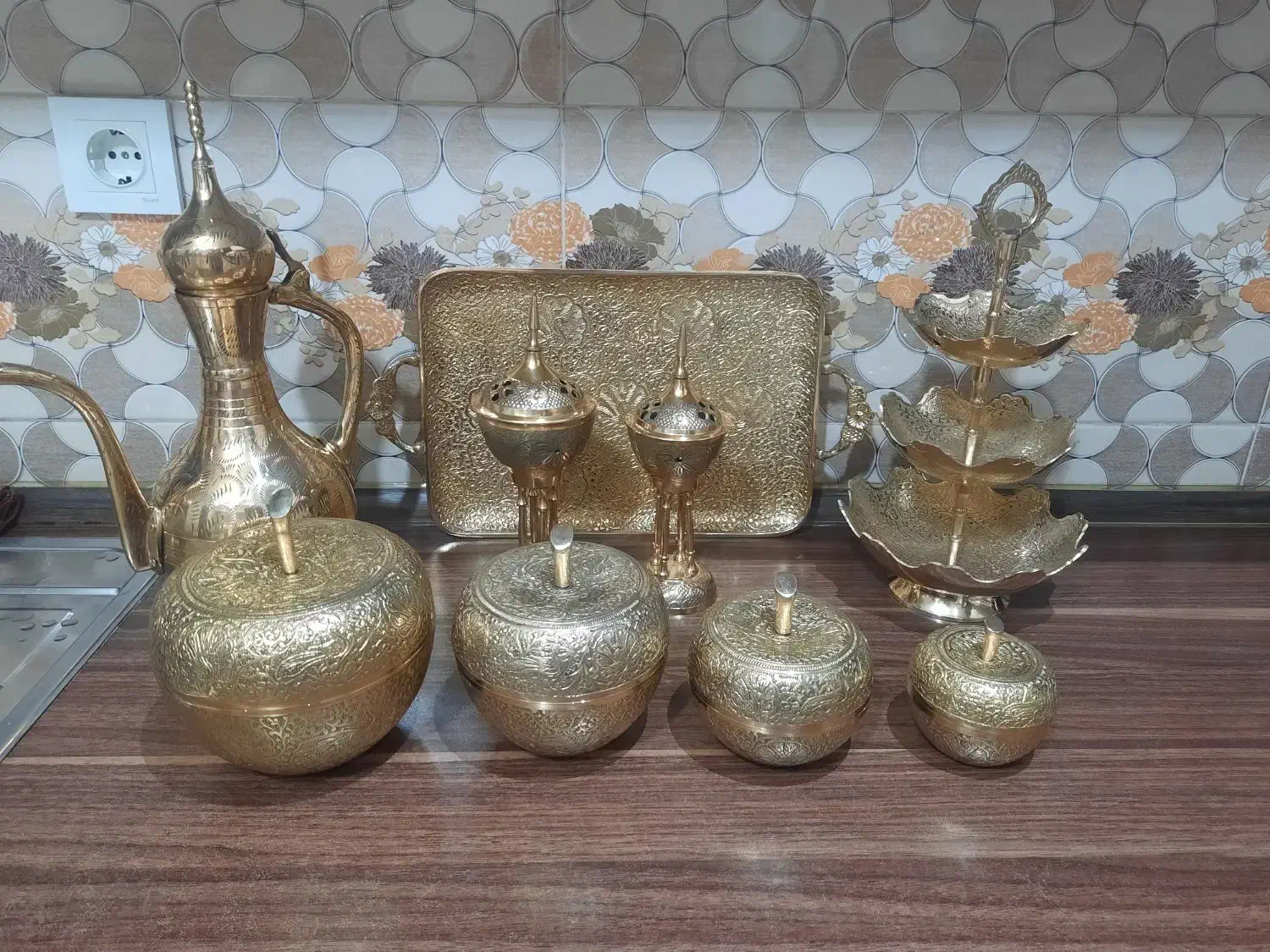 ظروف برنجی|صنایع دستی و سایر لوازم تزئینی|تهران, شهرک طالقانی|دیوار