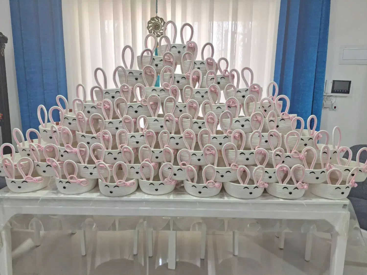 سبد با نخ قیطان|صنایع دستی و سایر لوازم تزئینی|بندرعباس, |دیوار