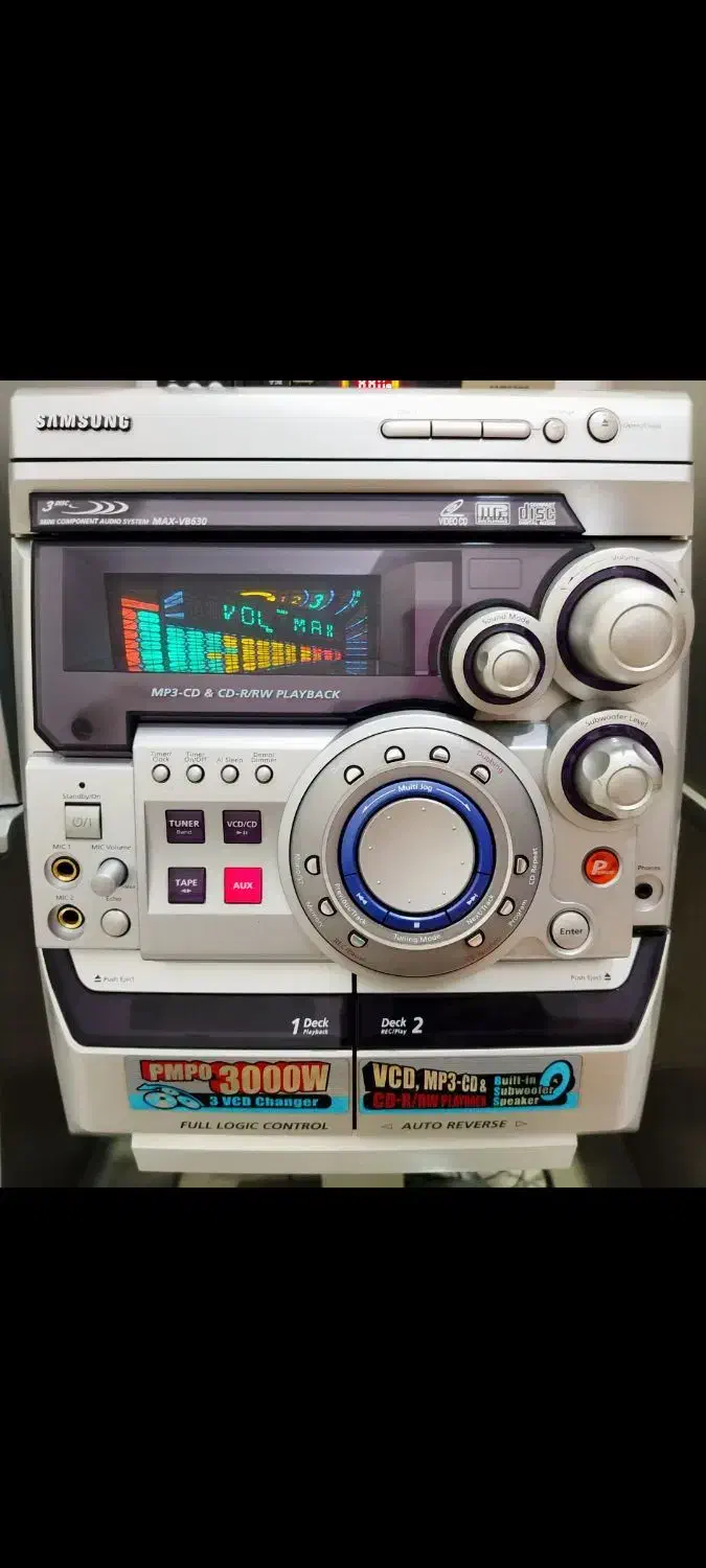 سامسونگ بلوتوث AUX USB قدرتمند 3000 وات کاست سالم|سیستم صوتی خانگی|تهران, تسلیحات|دیوار