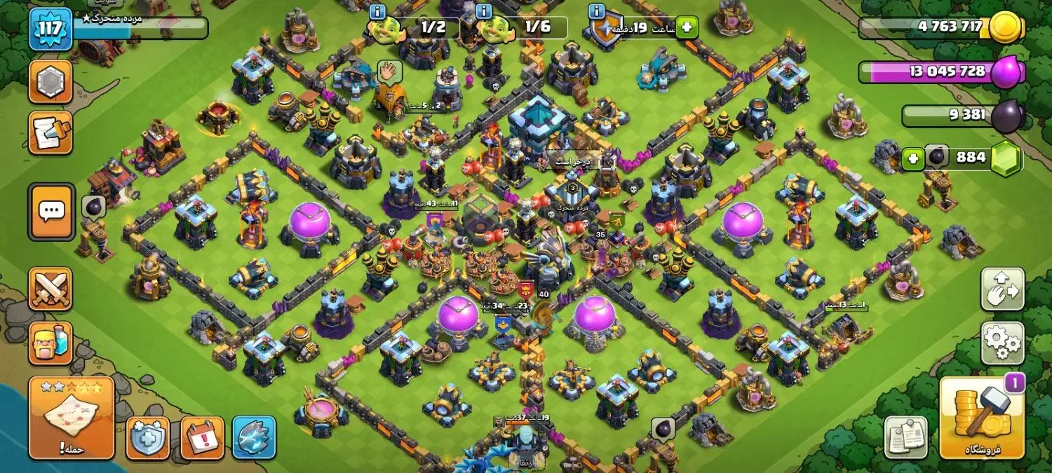 اکانت کلش تان ۱۳ مکس فقد دیوار ها مکس نیست|کنسول، بازی ویدئویی و آنلاین|زابل, |دیوار