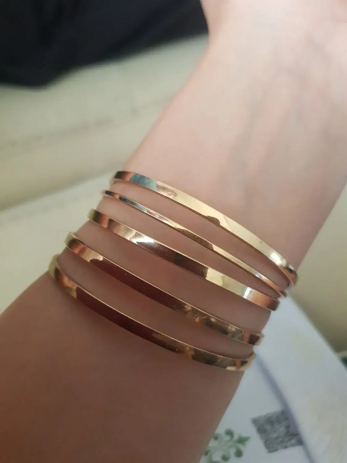 ۱۶ گرم النگو طلا سالم سایز ۳ با فاکتور|جواهرات|نور, |دیوار