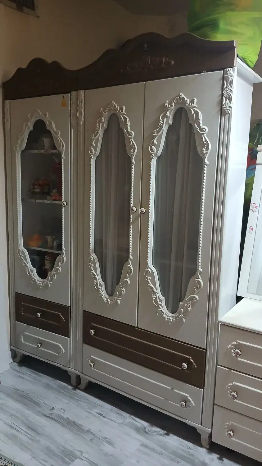 سرویس کمد ودراور|تخت و سرویس خواب|شاندیز, |دیوار