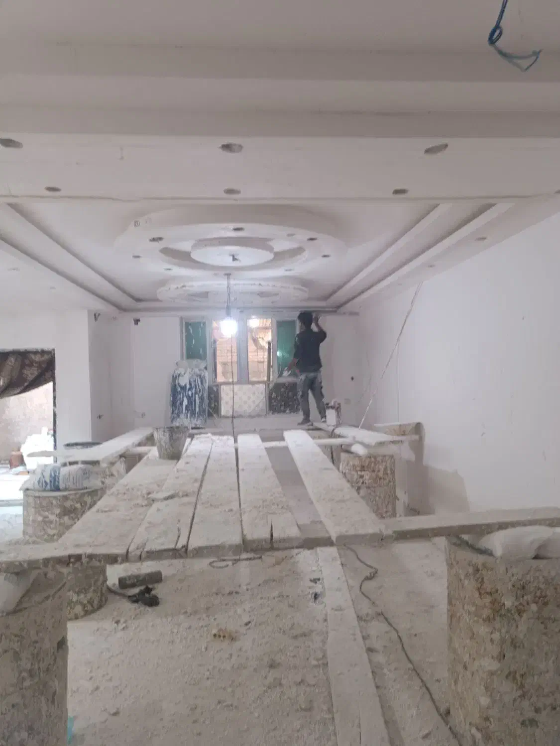 گچکاری گچ کاری سفید کاری کناف لکه گیری|خدمات پیشه و مهارت|بندر ماهشهر, |دیوار