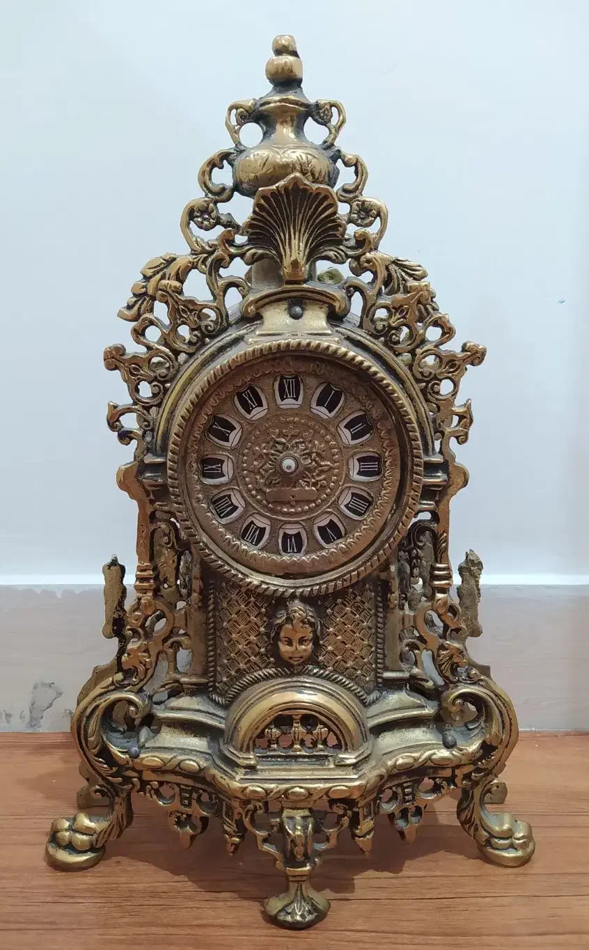 ساعت رومیزی آنتیک برنجی|ساعت دیواری و تزئینی|تهران, آشتیانی|دیوار