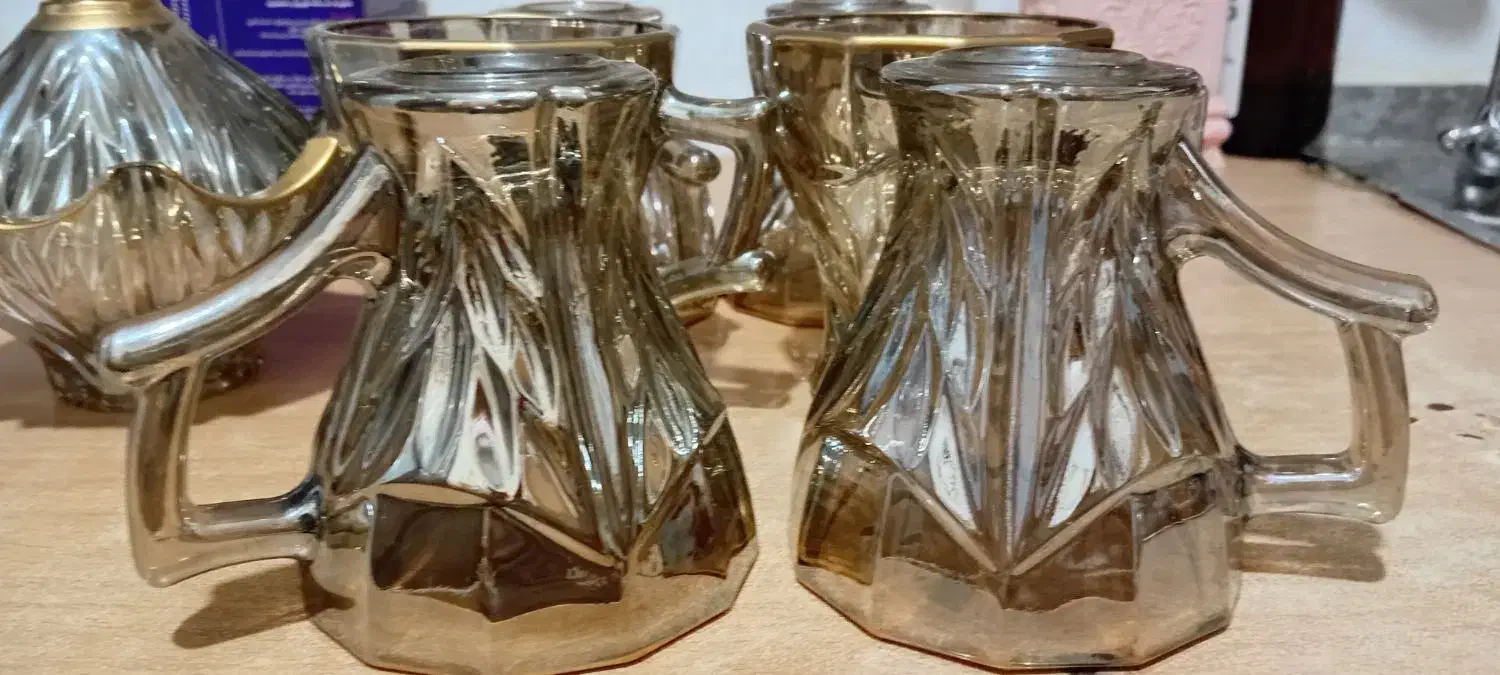 فندان چای و قندان|ظروف سرو و پذیرایی|اسلامشهر, شهرک واوان|دیوار