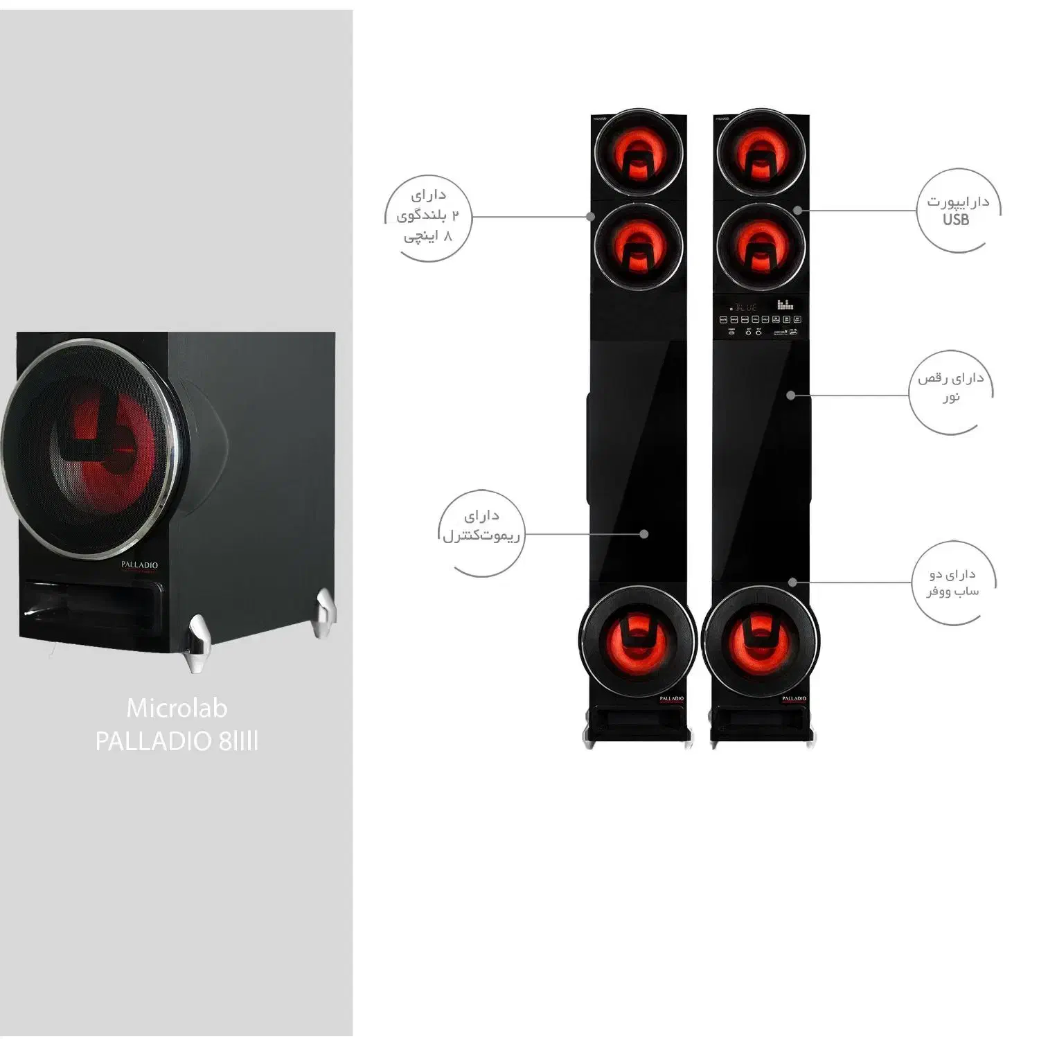 اسپیکر میکرولب پالادیو|سیستم صوتی خانگی|بندر ماهشهر, |دیوار