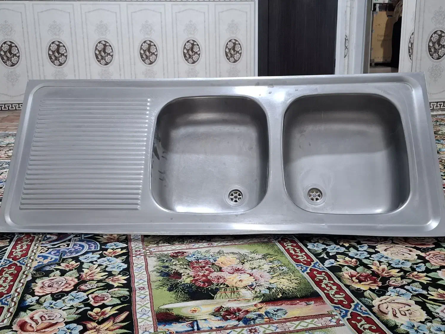 سینگ ظرفشویی در حد نو|آب‌چکان و نظم‌دهنده ظروف|پلدختر, |دیوار