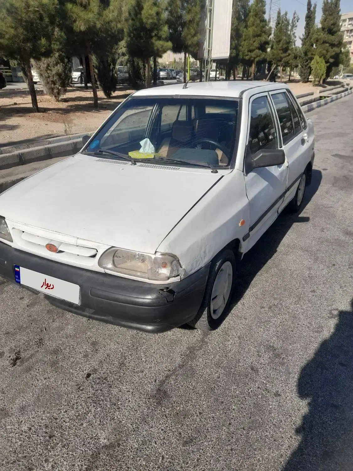 پراید ۸۷ سفید تمیز|خودرو سواری و وانت|فولادشهر, سایت صنعتی کاوه|دیوار