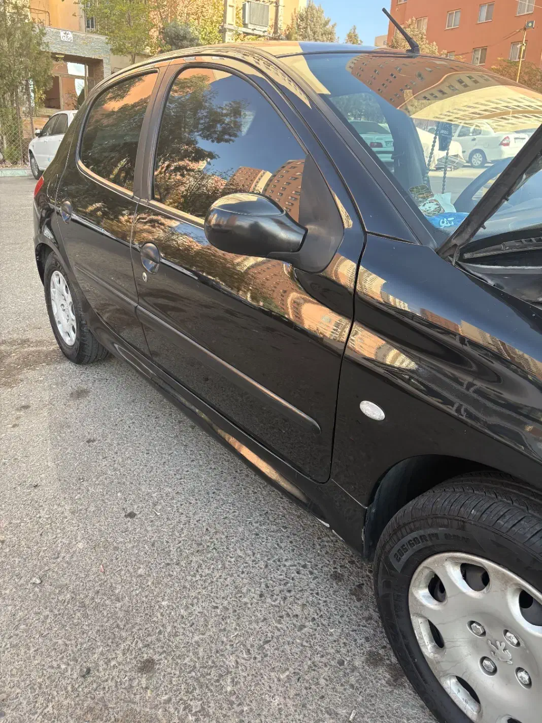 206 تیپ یک کامل بی رنگ|خودرو سواری و وانت|پرند, فاز ۵|دیوار