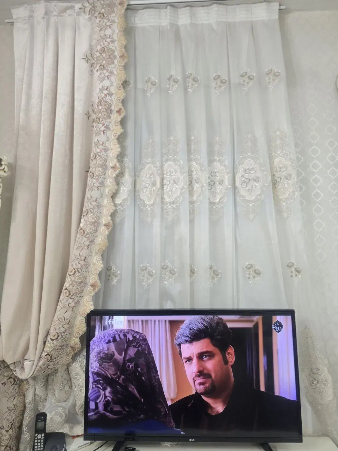 پرده خامه دوزی ترک|پرده، رانر، رومیزی|تهران, ابوذر|دیوار