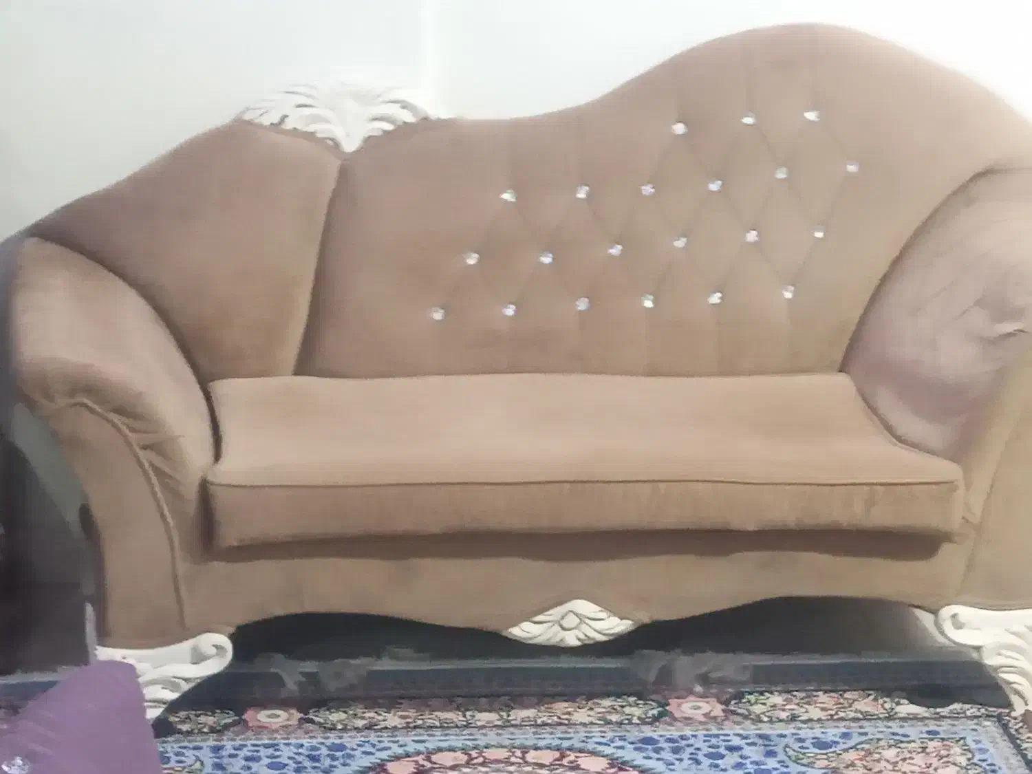 مبل استیل راحتی ومیز وسط بزرگ و۳ عدد جلومبلی|مبلمان خانگی و میز عسلی|کرج, پیشاهنگی|دیوار