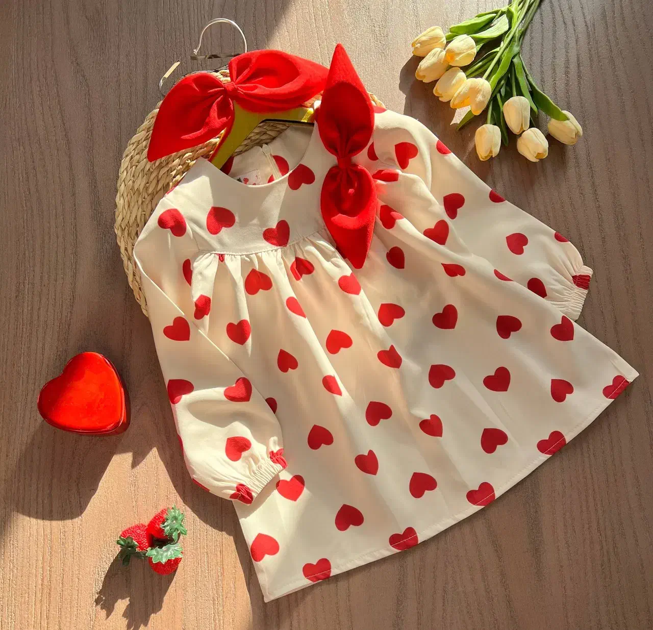 ست دو تیکه قلبی|کفش و لباس بچه|قم, حکمت شمالی|دیوار