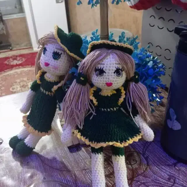 عروسک دست بافت|صنایع دستی و سایر لوازم تزئینی|یاسوج, |دیوار