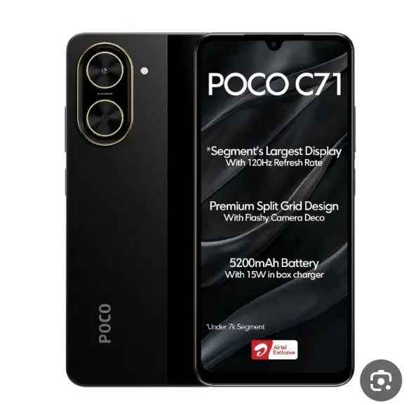 شیائومی poco c71 با حافظهٔ ۱۲۸ گیگابایت|موبایل|کازرون, |دیوار