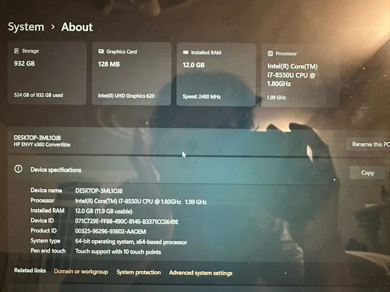 لپ تاپ HP صفحه نمایش تاچ|رایانه همراه|شیراز, معالیآباد|دیوار