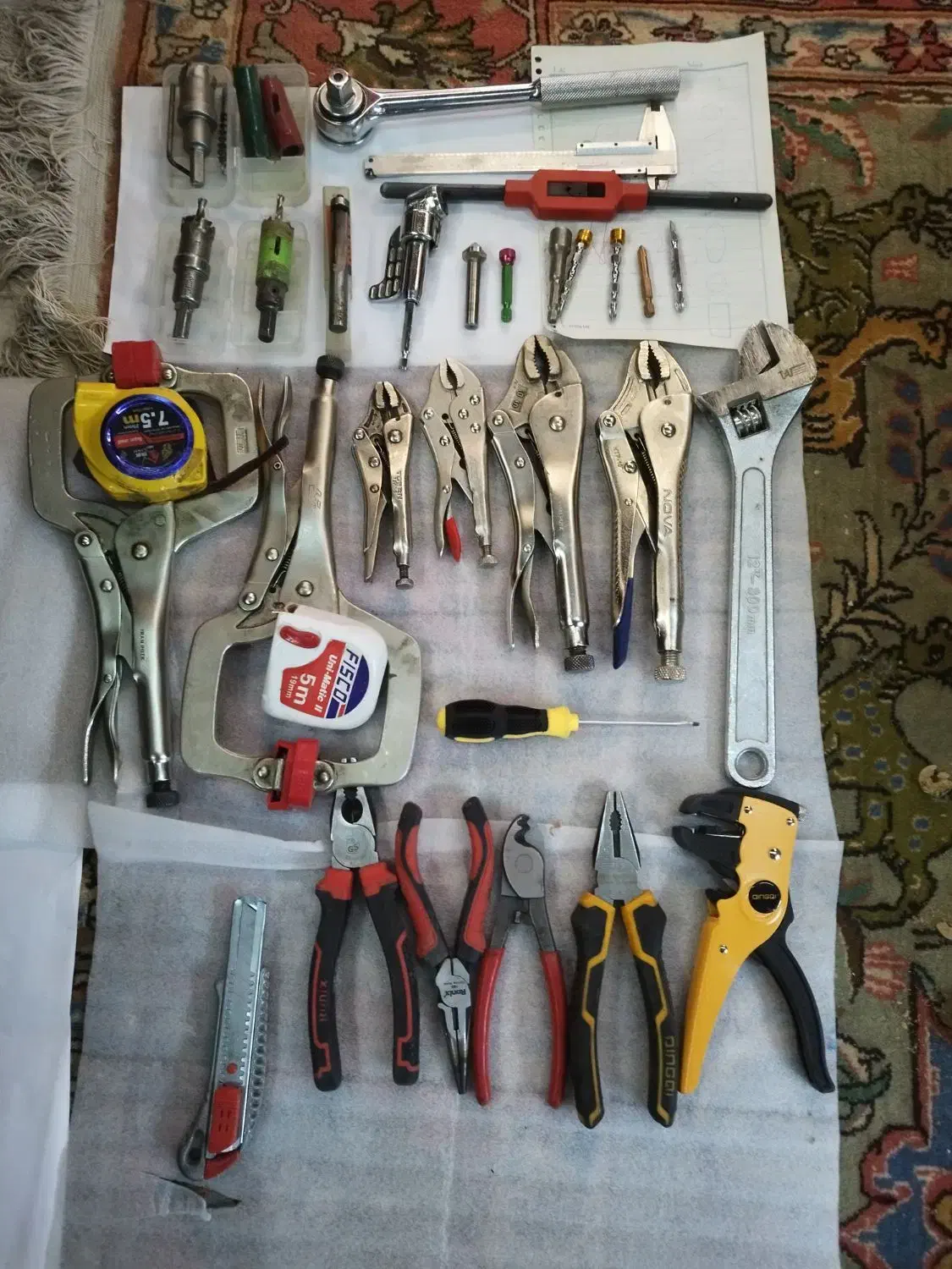 ابزار قفلی بزرگ وکوچک امبردست دوتافرانسه قفلی سی ش|ابزارآلات|پاکدشت, پاکدشت (مامازند)|دیوار