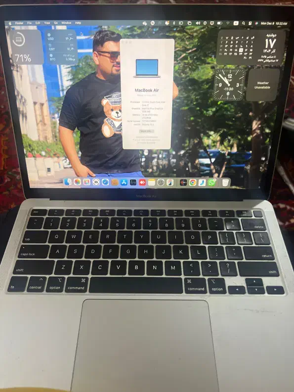 مک بوک ایر ۲۰۲۰ - ram16-hard 512- core i7|رایانه همراه|تبریز, |دیوار