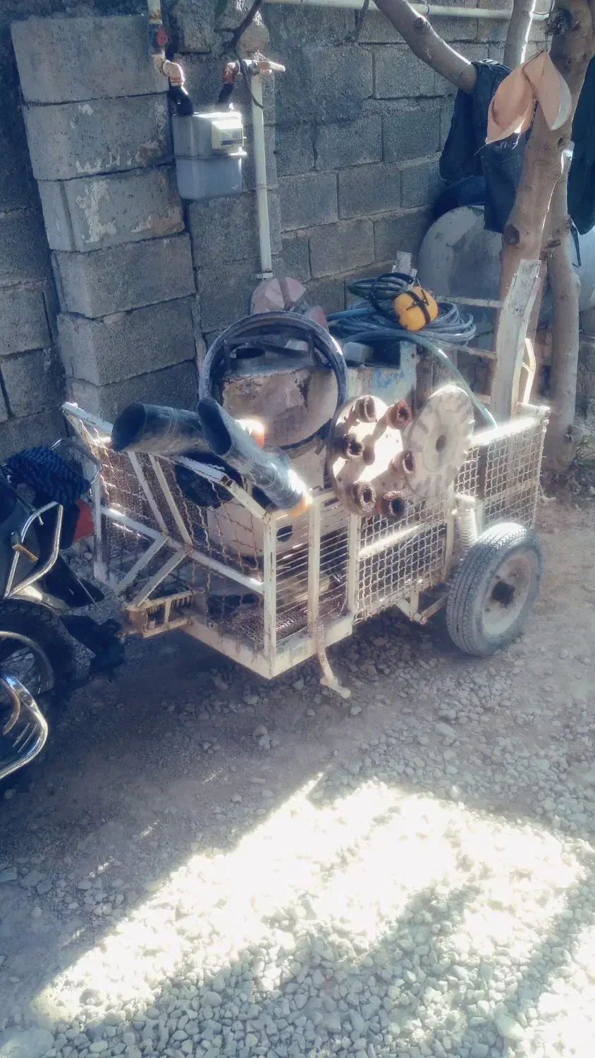 فروش دستگاه کفسابی با یدک وموتورسیکلت|ماشین‌آلات صنعتی|کوهمره, |دیوار