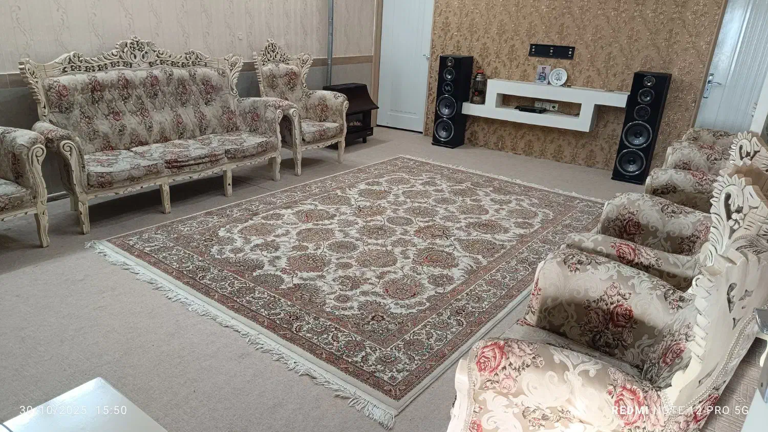 مبل 9نفره چوب راش|مبلمان خانگی و میز عسلی|خرمدره, |دیوار