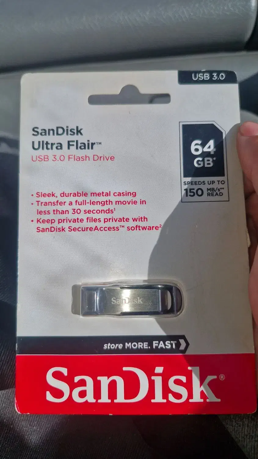 فلش ساندیسگ 64 گیگusb3|قطعات و لوازم جانبی رایانه|لاهیجان, کاروانسرابر|دیوار