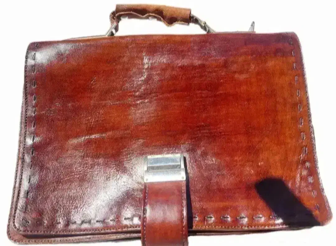 کیف اداری چرم طبیعی دستدوز|کیف، کفش، کمربند|بروجن, |دیوار