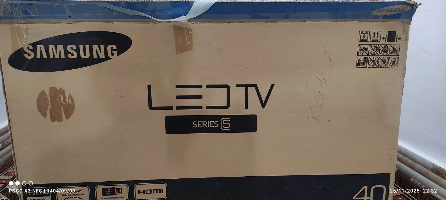 تلویزیون 40 اینچ سامسونگ|تلویزیون و پروژکتور|بروجرد, |دیوار