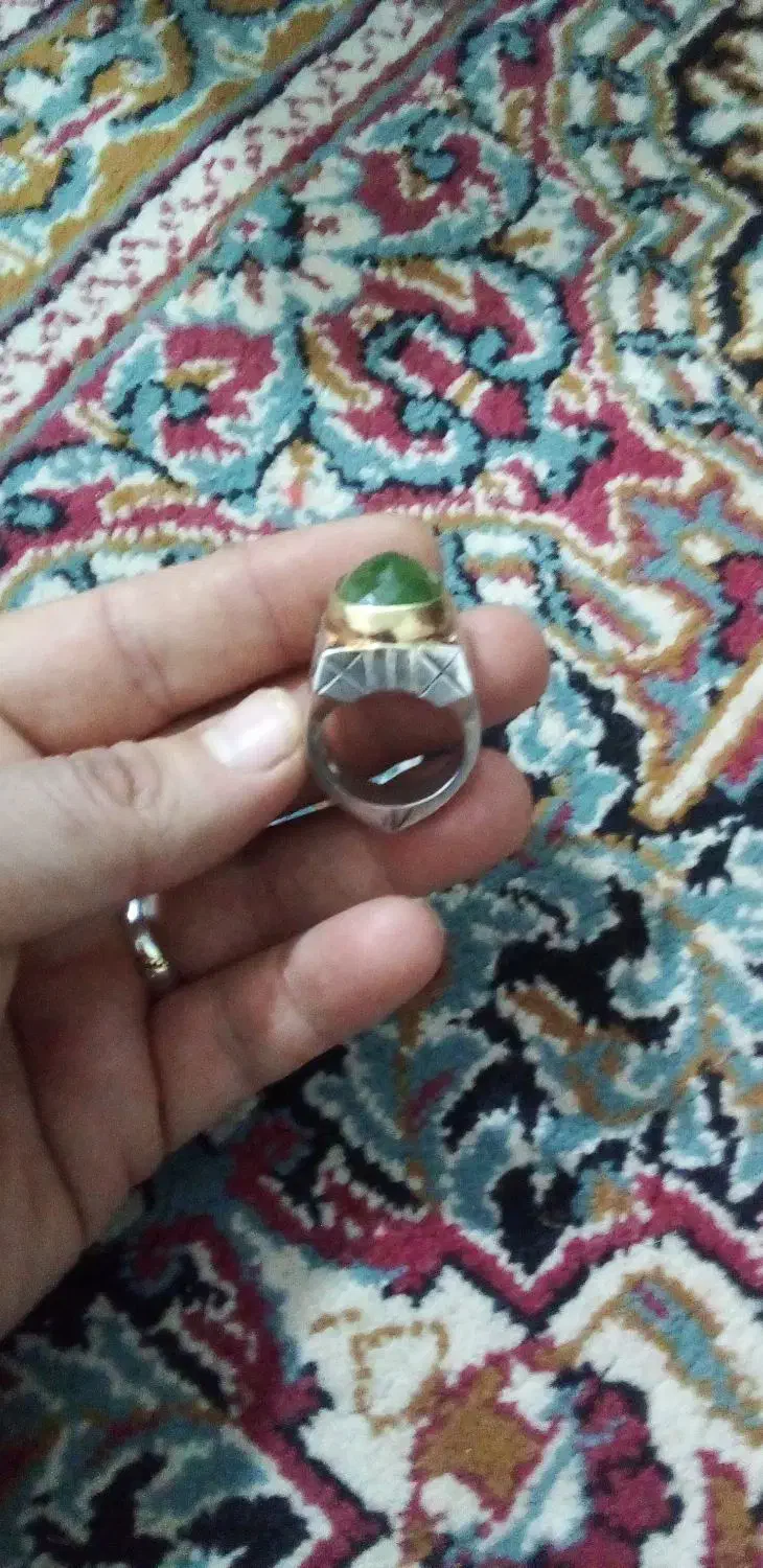 انگشتر جواهری زبرجد وشجر|جواهرات|قم, زنبیل آباد|دیوار