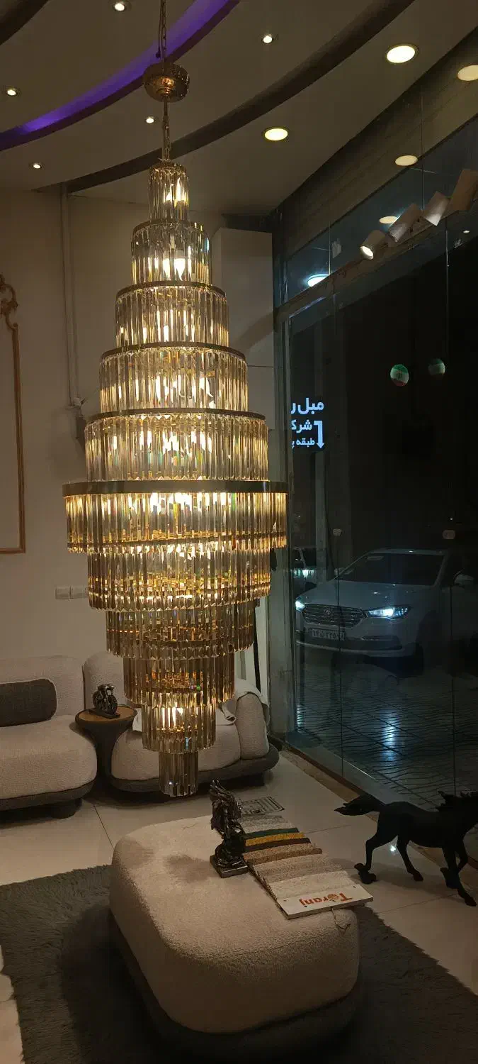 لوستر آویز ۶۰ شاخه تمیز  سالم|لوستر و چراغ آویز|ملایر, |دیوار