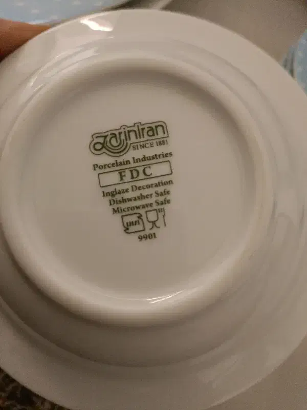 چینی زرین اسپاتی آبی|ظروف سرو و پذیرایی|مریوان, |دیوار