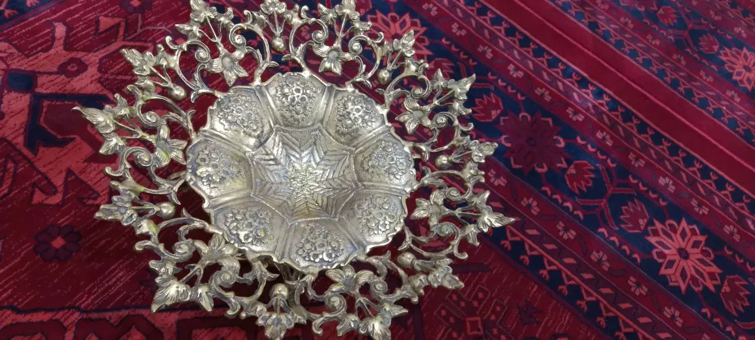 جا میوه ای برنجی|ظروف سرو و پذیرایی|قرچک, باقرآباد|دیوار