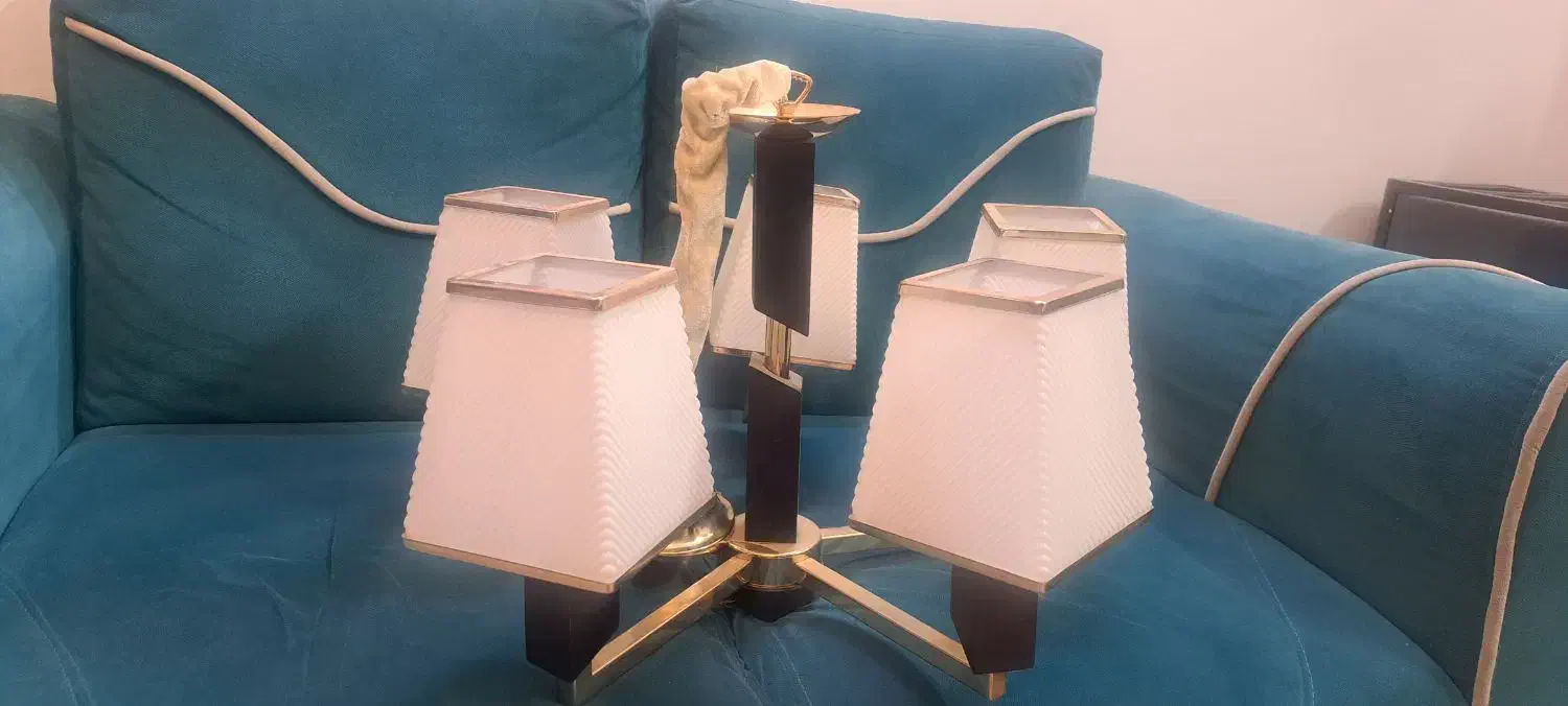 لوستر ۵شعله فانتزی|لوستر و چراغ آویز|مشهد, شهید مطهری|دیوار