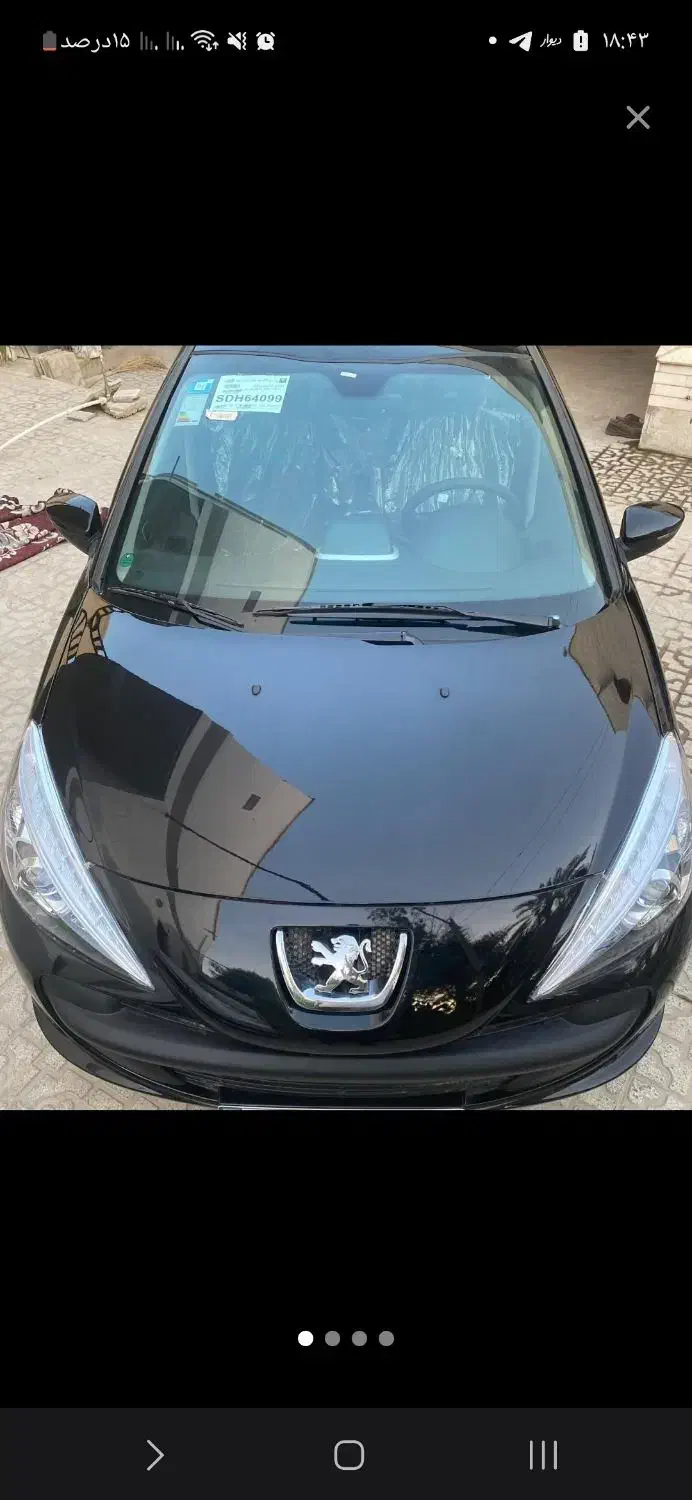 207 اتوماتیک سقف فلز مدل 1403 خشک|خودرو سواری و وانت|مبارکه, |دیوار