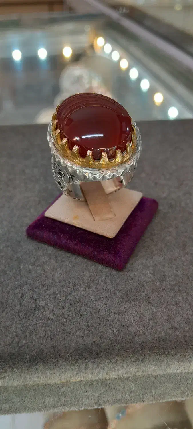 انگشتر یمنی درشت رکاب دستساز و زیبا|جواهرات|مشهد, بالا خیابان|دیوار