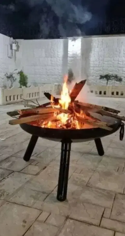 آتشدان هیزمی ضخیم فضای باز آتش دان آتشکده گرد|بخاری، هیتر، شومینه|تهران, افسریه شمالی|دیوار