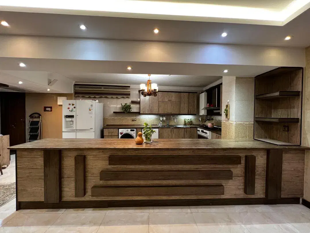 کابینت ام دی اف به همراه هود|کتابخانه، شلف، قفسههای دیواری|اصفهان, فرهنگیان|دیوار