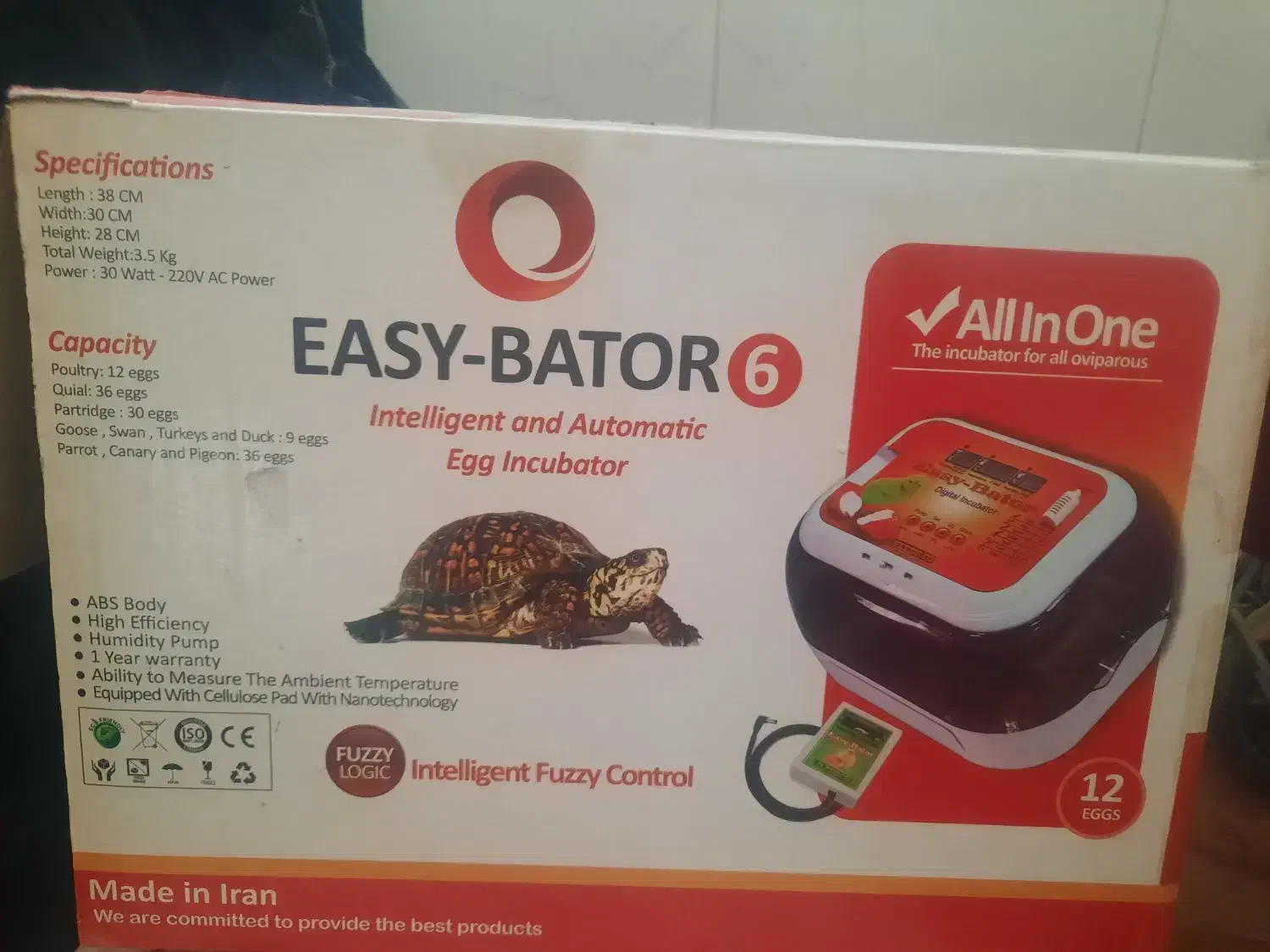 دستگاه جوجه کشی اسکندری ۱۲ تایی|لوازم جانبی حیوانات|قم, شهر قائم|دیوار