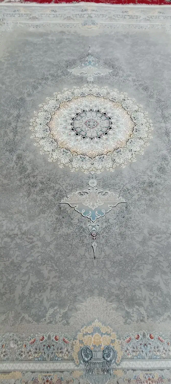 فرش طوسی حاشیه طلایی  ۹ متری ۳عدد ۱۲۰۰ شانه|فرش|ابهر, |دیوار