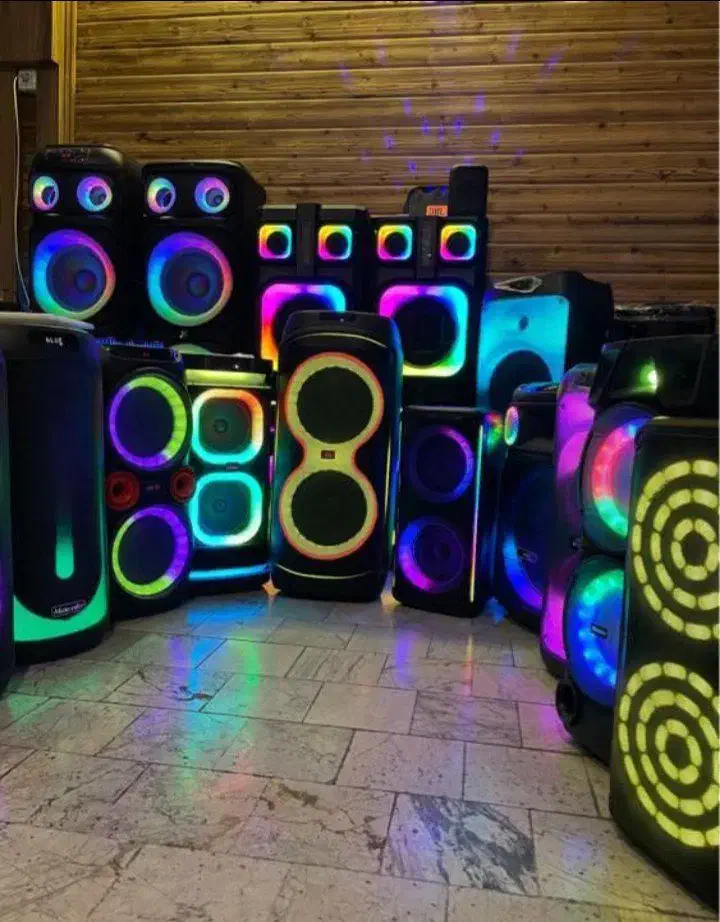 اسپیکرهای باند بلندگو باغ شارژی فلش بلوتوثی سیستم|سیستم صوتی خانگی|اصفهان, قلعه طبره|دیوار