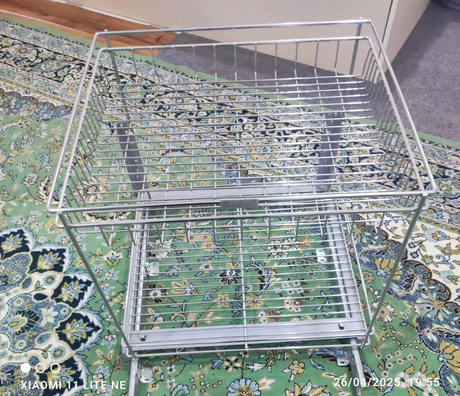 سبد سه طبقه کابنیت|آب‌چکان و نظم‌دهنده ظروف|اهواز, کوروش|دیوار