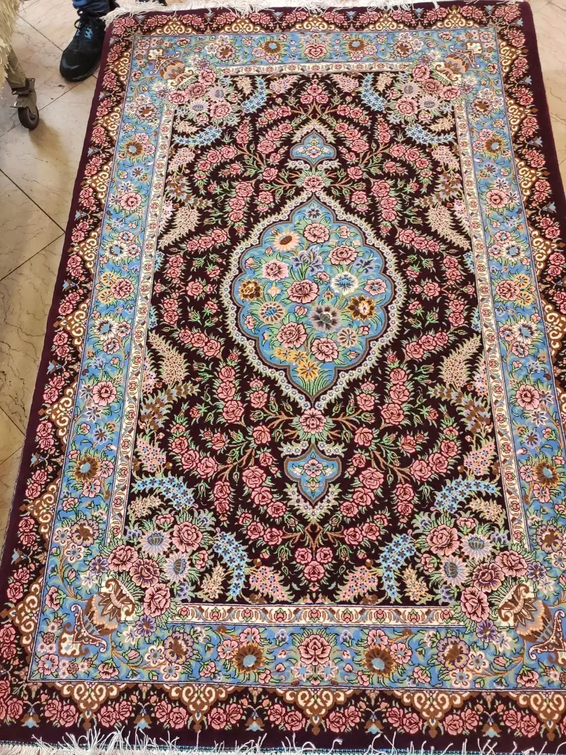 فرش کرک ابریشم|فرش|تهران, حکمت|دیوار