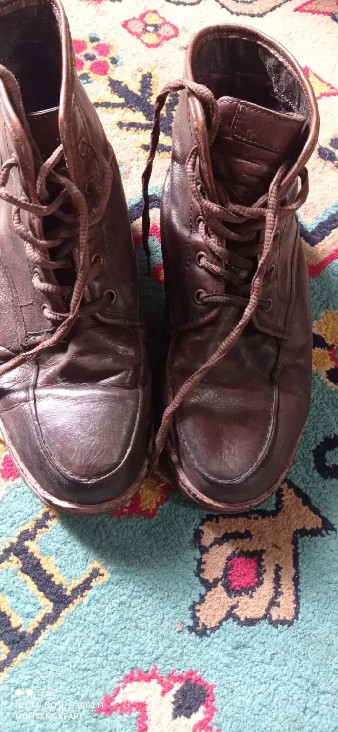 نیم پوت وکتونی خارجی هردو چرم اصل|کیف، کفش، کمربند|ری, علایین|دیوار