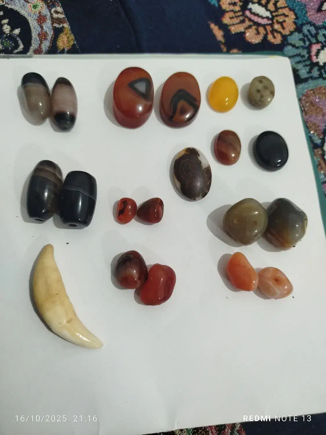 نگین های انگشتر مهره ودعا فال و...|بدلیجات|بندر ماهشهر, |دیوار