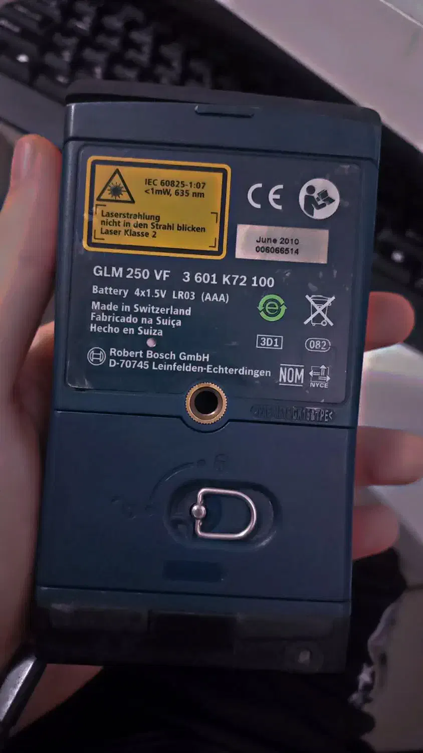 متر لیزری بوش مدل GLM 250 VF|ابزارآلات|اندیشه, اندیشه فاز ۱|دیوار