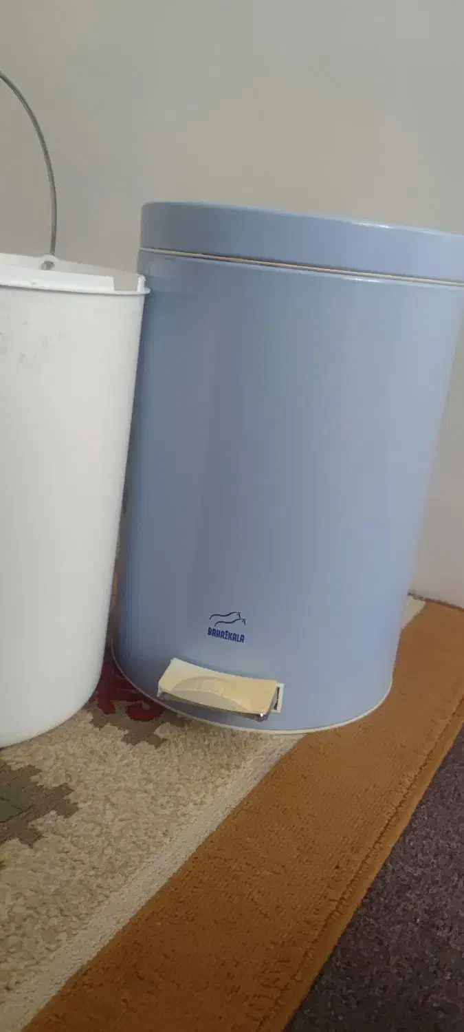 سطل اشغال یاسطل برنج پدال دارفلزی دوتیکه|لوازم نظافت|تبریز, |دیوار